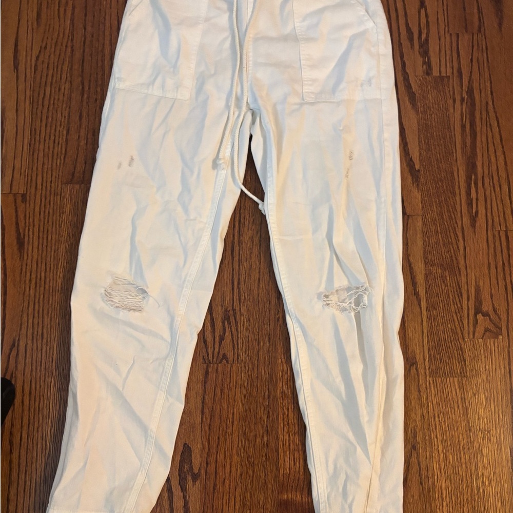 Aerie White Straight Leg Pants